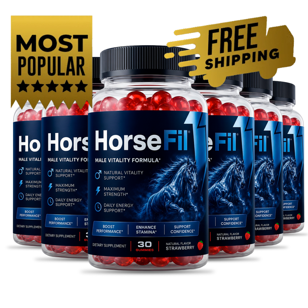 HorseFil Male Vitality Formula 6 bottle bundle with Most Popular and Free Shipping badges